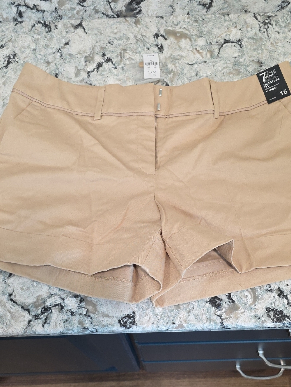 New York & Company Tan Bermuda Shorts